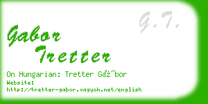 gabor tretter business card